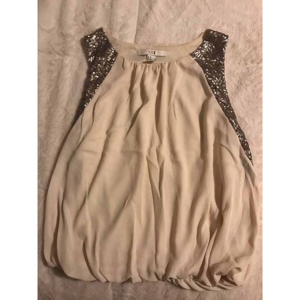 Forever 21 Sleeveless with Sequin Accents